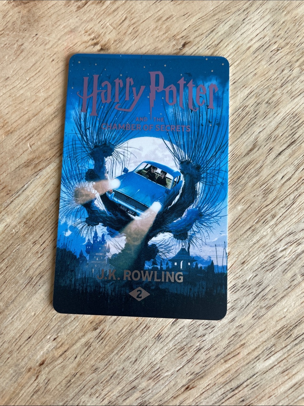 Harry Potter Chamber of Secrets Collectible Card - Blue Illustration